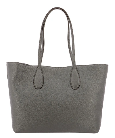 Shop Ferragamo Salvatore  Studio Shopping Bag In Grey