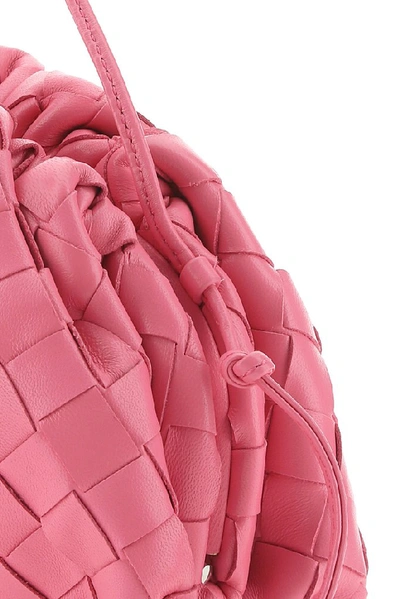 Shop Bottega Veneta Woven Pouch Bag In Pink