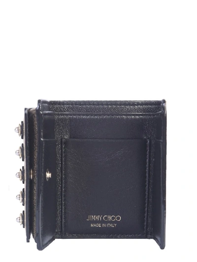 Shop Jimmy Choo Nemo Wallet In Gold