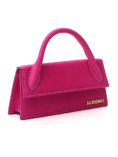 Shop Jacquemus Le Chiquito Long Shoulder Bag In Pink