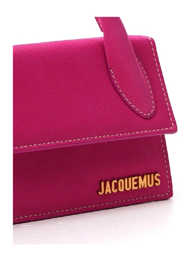 Shop Jacquemus Le Chiquito Long Shoulder Bag In Pink