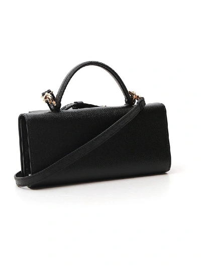 Shop Ferragamo Salvatore  Vara Bow Mini Handbag In Black