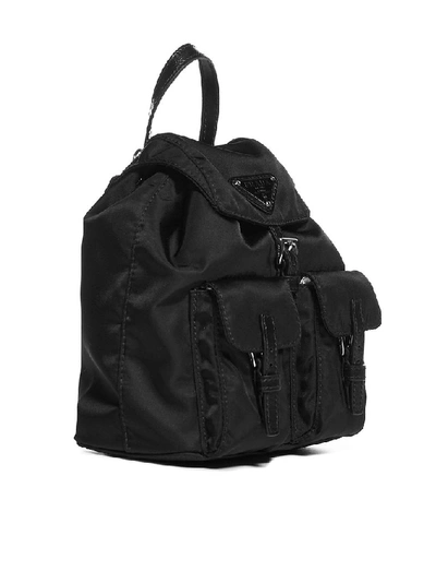 Shop Prada Mini Backpack Shoulder Bag In Black