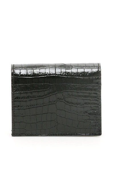 Shop Jimmy Choo Hanne Embossed Wallet In Black