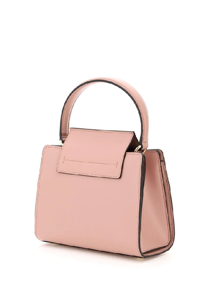 Shop Ferragamo Salvatore  Vara Bow Small Top Handle Bag In Pink