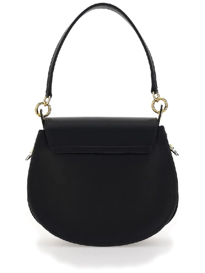 Shop Chloé Tess Large Shoulder Bag In Black