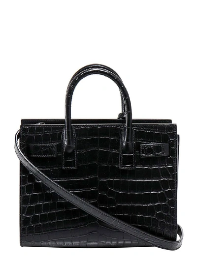 Shop Saint Laurent Sac De Jour Nano Tote Bag In Black