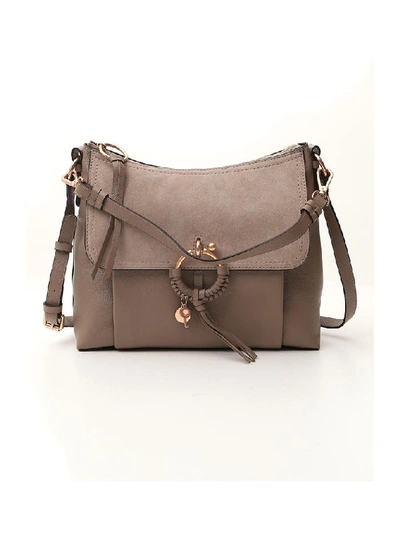 See By Chloé Joan Shoulder Bag In Beige Leather In Nr23w Motty