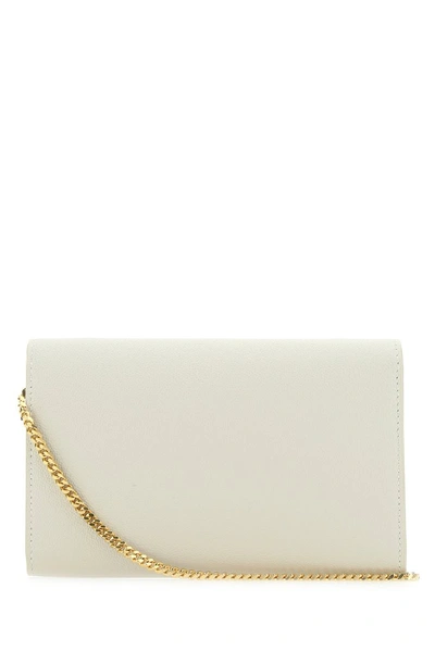 Shop Saint Laurent Uptown Chain Wallet In White