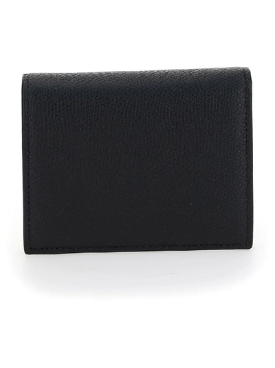 Shop Valentino Vlogo Bifold Wallet In Black