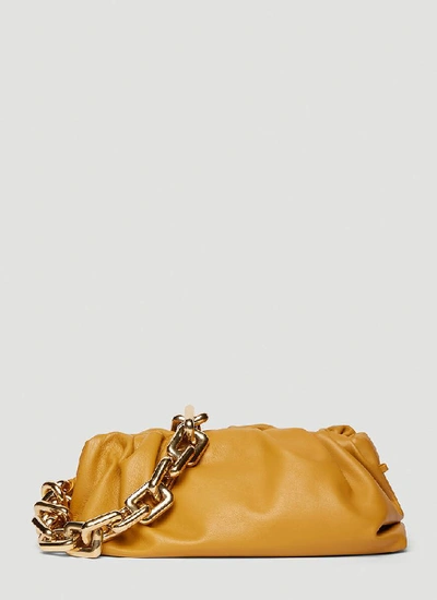 Shop Bottega Veneta The Chain Shoulder Bag In Yellow