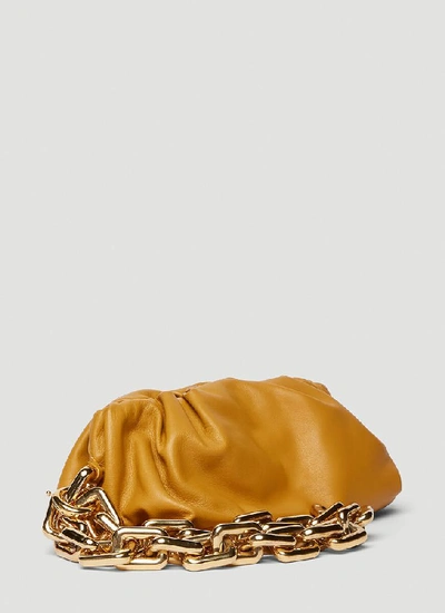 Shop Bottega Veneta The Chain Shoulder Bag In Yellow