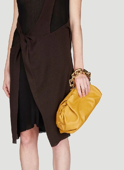 Shop Bottega Veneta The Chain Shoulder Bag In Yellow