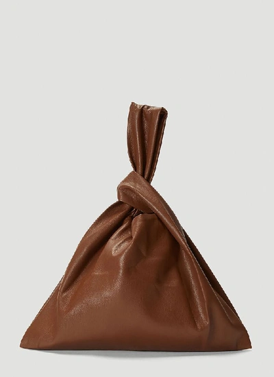 Shop Nanushka Jen Clutch Bag In Brown