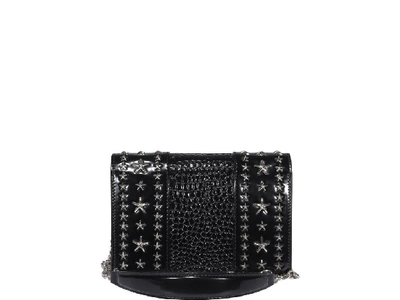 Shop Jimmy Choo Pyxis Clutch Bag In Black