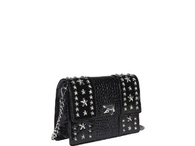 Shop Jimmy Choo Pyxis Clutch Bag In Black