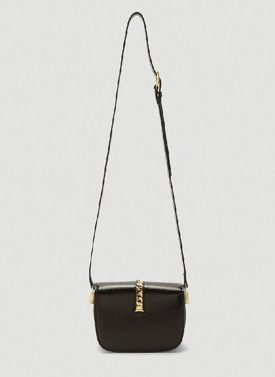 Shop Gucci Sylvie 1969 Mini Shoulder Bag In Black