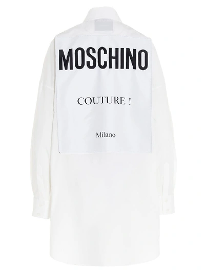 Shop Moschino Couture Oversized Shirt In White