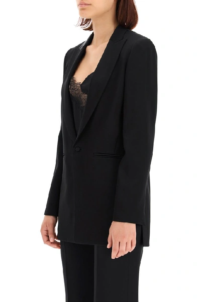 Shop Max Mara Studio Ribera Blazer In Black