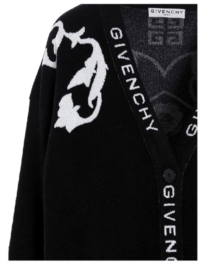 Shop Givenchy Logo Intarsia V In Black