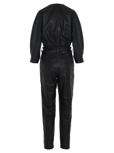 Shop Iro Healy Belted Jumpsuit In Black