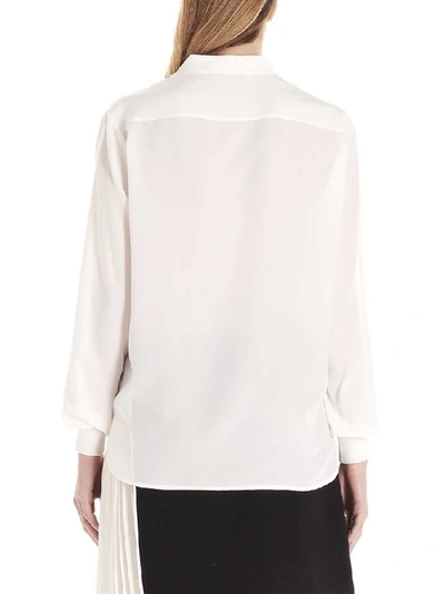 Shop Givenchy Scarf Collar Blouse In White