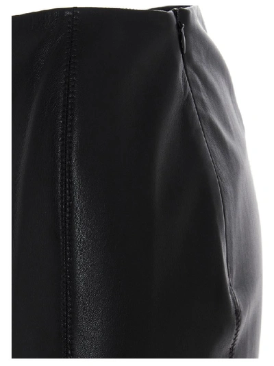 Shop Nanushka Artem Flared Skirt In Black