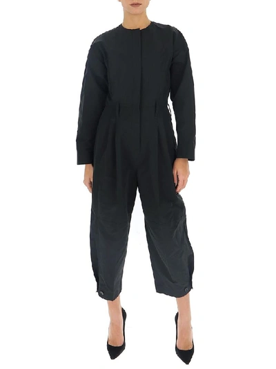 Shop Givenchy Cargo Cropped Jumpsuit In Black