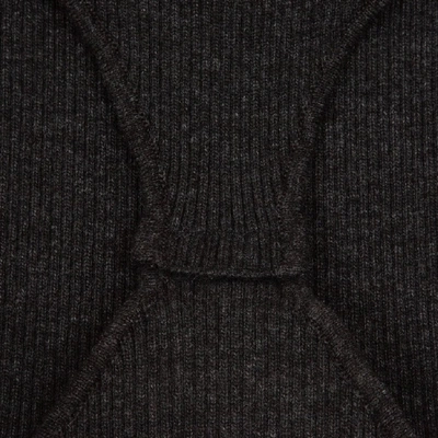 Shop Jacquemus Adour Ribbed Bodysuit In Grey