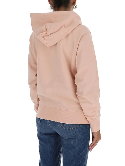 Shop Kenzo Tiger Embroidered Hoodie In Pink