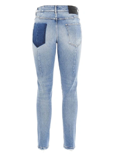 Shop Givenchy Distressed Skinny Jeans In Blue