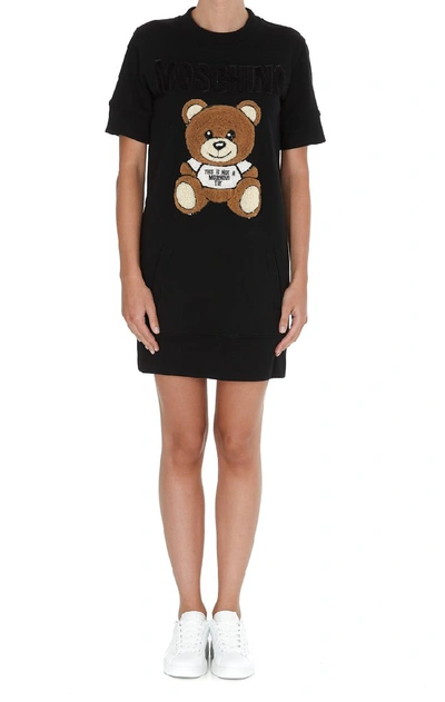 Shop Moschino Teddy T In Black