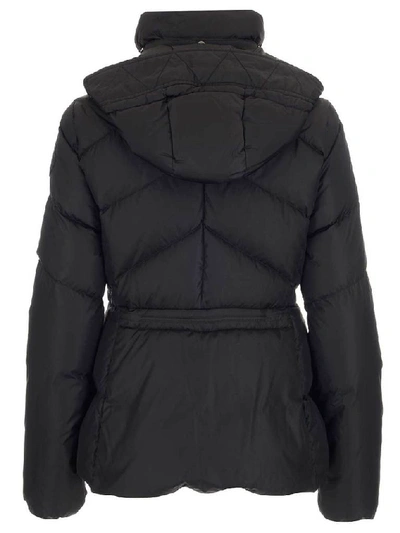Shop Moncler Aloes Hooded Down Jacket In Black