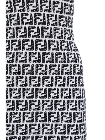 Shop Fendi X Joshua Vides Fitted Dress In Multi