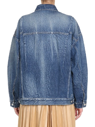 Shop Givenchy Oversized Denim Jacket In Blue