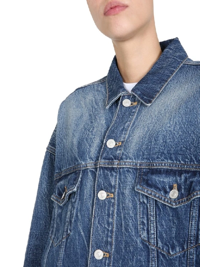 Shop Givenchy Oversized Denim Jacket In Blue