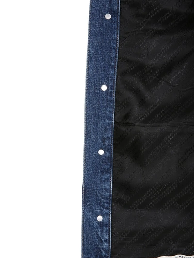 Shop Givenchy Oversized Denim Jacket In Blue