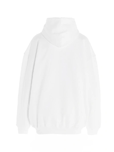Shop Balenciaga New Copyright Print Hoodie In White