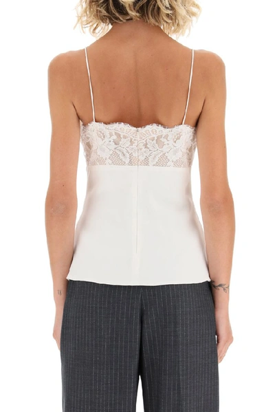 Shop Alexander Mcqueen Lace Camisole Top In White
