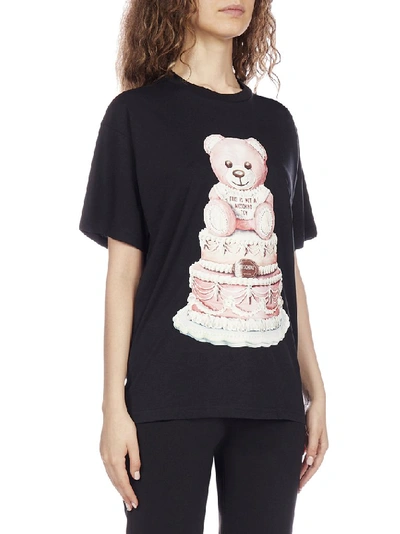 Shop Moschino Cake Teddy Bear T In Black