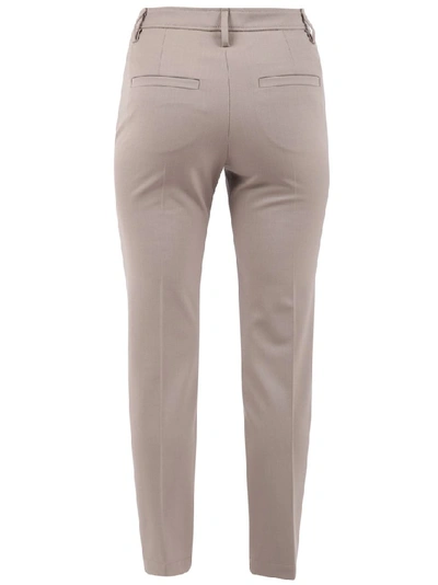 Shop Brunello Cucinelli Cropped Tailored Trousers In Beige