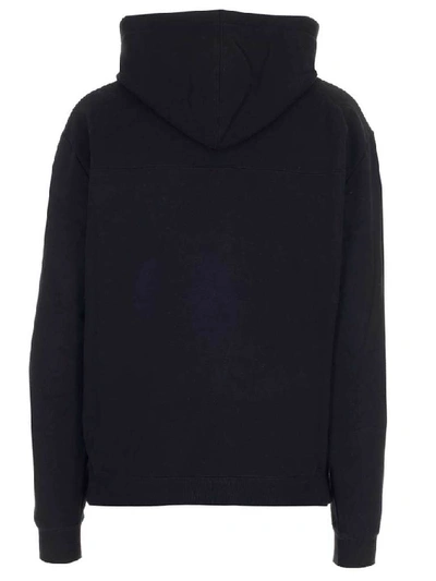 Shop Saint Laurent 50s Signature Hoodie In Black