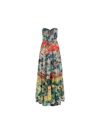 Shop Zimmermann Juliette Tie Front Dress In Multi