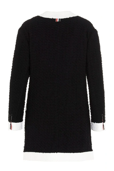 Shop Thom Browne Unconstructed Cardigan In Black