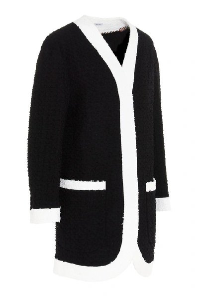 Shop Thom Browne Unconstructed Cardigan In Black