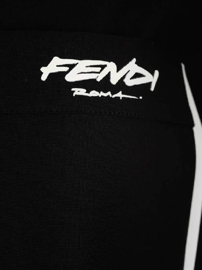 Shop Fendi X Joshua Vides Logo Bowling Shirt In Black