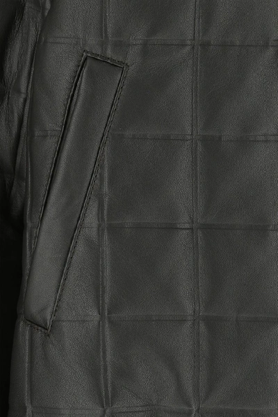 Shop Bottega Veneta Quilted Bomber Jacket In Grey
