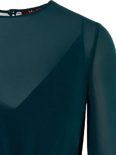 Shop Max Mara Studio Clipper Dress In Green