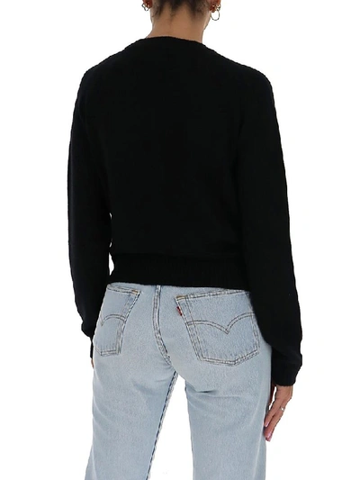 Shop Gucci Horsebit Detail Sweater In Black
