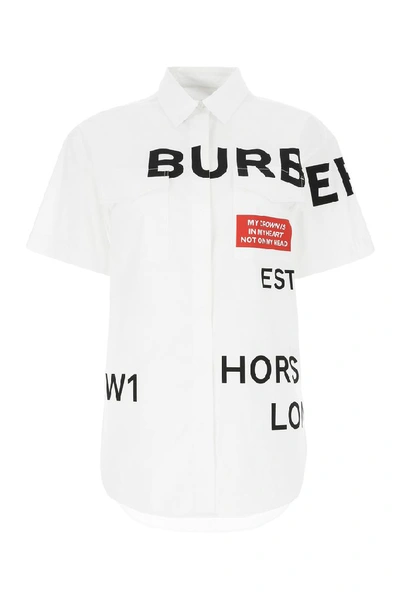Shop Burberry Short In White
